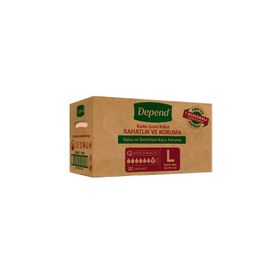 Depend Emici Külot Büyük Boy L 2x30 Adet Kadın Hasta Bezi