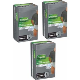 Depend Erkek Büyük Boy 3x10 Adet Emici Külot