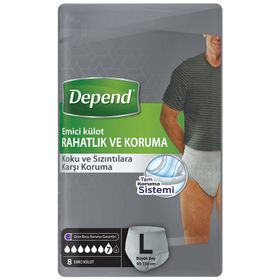 Depend Erkek L Beden 32 Adet Emici Külot