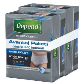 Depend Erkek Large Beden 16 Adet Emici Külot
