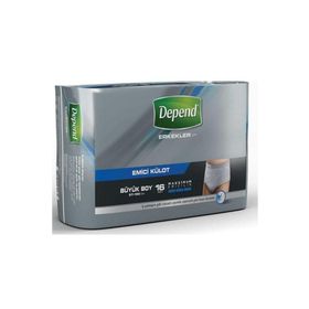Depend Erkek Large Beden 16 Adet Emici Külot