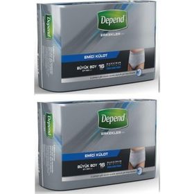 Depend Erkek Large Beden 2x16 Adet Emici Külot