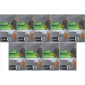 Depend Erkek Large Emici Külot 9x8 72 Adet Yetişkin Hasta Bezi