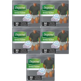 Depend Hasta Bezi Large Buyuk Erkek 5x30 Adet Emici Külot