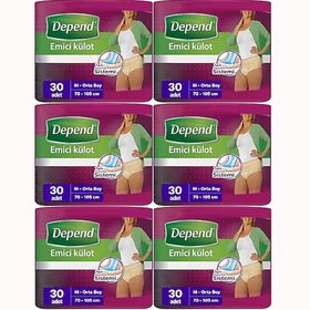Depend Kadın Orta 180 Adet Emici Külot Hasta Bezi
