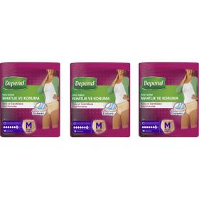 Depend Kadın Orta Boy 3x10 Adet Emici Külot