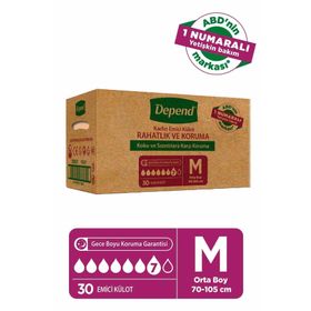 Depend Kadın Orta Boy 3x10 Adet Emici Külot