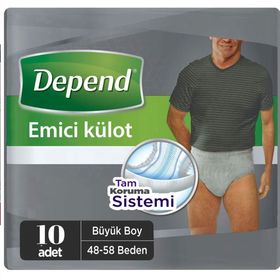 Depend L Beden 10 Adet Erkek Emici Külot