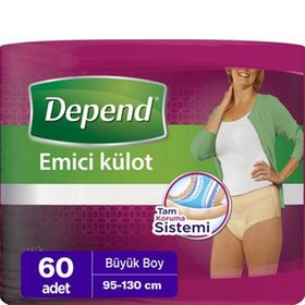 Depend L Beden 60 Adet Kadın Emici Külot