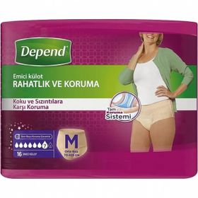 Depend M 16 Adet Kadın Emici Külot Bez