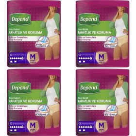 Depend Medium Boy Kadın 4x10 Adet Emici Külot