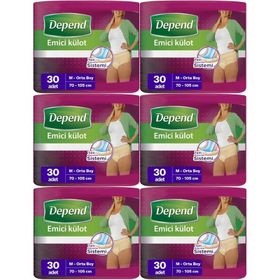Depend Medium Kadın 3x6 Adet Emici Külot Hasta Bezi