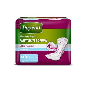 Depend Normal 6'lı Kadın Mesane Pedi