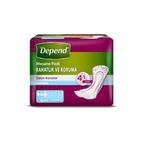Depend Normal 6'lı Kadın Mesane Pedi