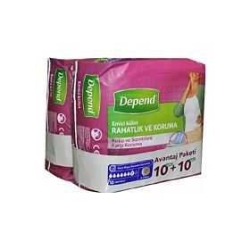 Depend Orta 2x10'lu Emici Kadın Külot