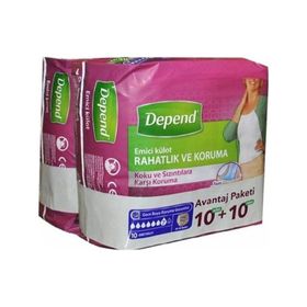Depend Orta 2x10'lu Emici Kadın Külot
