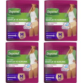 Depend Orta Boy 4x10 Emici Kadın Külot