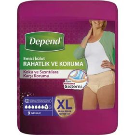 Depend Xl Ekstra Büyük Beden 9x4 36 Adet Kadın Emici Külot