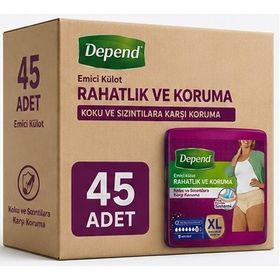 Depend Xl Ekstra Büyük Beden 9x5 45 Adet Kadın Emici Külot