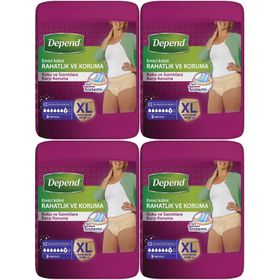 Depend Xl Extra Büyük 4x36 Adet Emici Külot