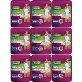 Depend XL Extra Büyük 9x9 Adet Emici Külot Hasta Bezi