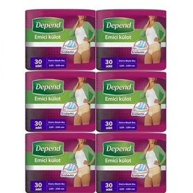 Depend XL Kadın 6x30 Adet Emici Külot Hasta Bezi