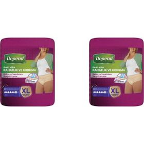 Depend Xlarge 30'lu Paket 2'li Kadın Emici Külot