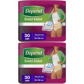 Depend Xlarge 30'lu Paket 2'li Kadın Emici Külot