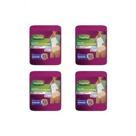 Depend Xlarge 30'lu Paket 4'lü Kadın Emici Külot