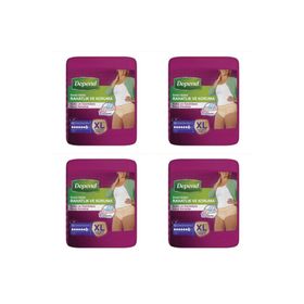 Depend Xlarge 30'lu Paket 4'lü Kadın Emici Külot