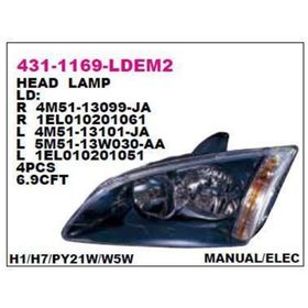 Depo 4311169LLDEM2 Siyah Zemin Sol Far