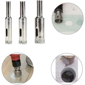 Depolife 10 12 14 mm Elmas Uç 3 Parça Mermer Granit Fayans Cam Yuvarlak Delme Pancı