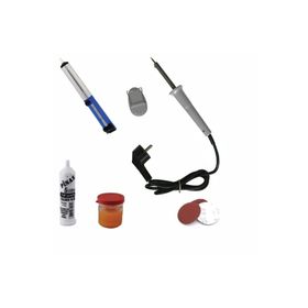 Depolife 30W Lehim Makinası Pompa Pasta Zımpara Lehim Standı 6 Parçalı Kalem Havya Seti