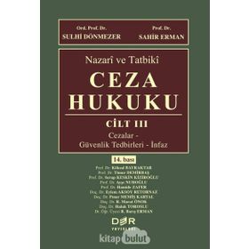 Der Yayınları Cilt III Nazari ve Tatbiki Ceza Hukuku