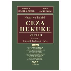 Der Yayınları Cilt III Nazari ve Tatbiki Ceza Hukuku