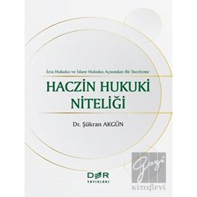 Der Yayınları Haczin Hukuki Niteliği