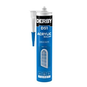 Derby D51 Genel Amaçlı Silikonize 500 gr Beyaz Akrilik Mastik