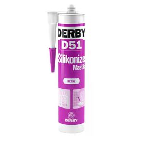 Derby D51 Genel Amaçlı Silikonize 500 gr Beyaz Akrilik Mastik