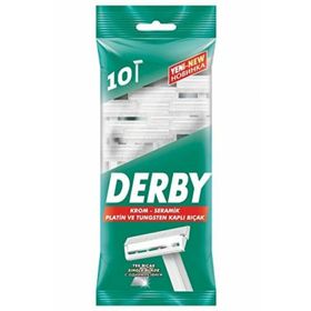 Derby Krom-Seramik 10 Adet Tek Bıçaklı Tıraş Bıçağı