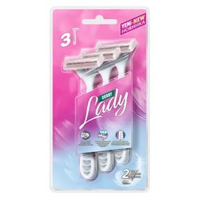 Derby Lady 2 Platinum 3'lü Blister Tıraş Bıçağı