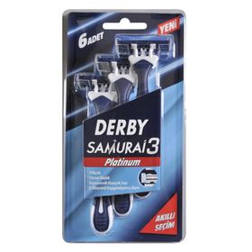 Derby Samurai Platinum 3 Blister 6'lı Tıraş Bıçağı