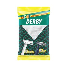 Derby Tek Bıçaklı ve Samurai 10+3 Adet Tıraş Bıçağı