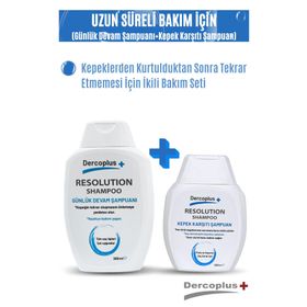 Derco Plus Resolution 150 ml Kepek Karşıtı ve 300 ml Günlük Bakım Şampuan