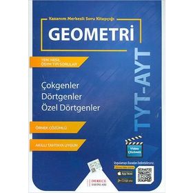 Derece Yayınları - 2019-2020 Tyt-Ayt Çokgenler Dörtgenler Özel Dörtgenler