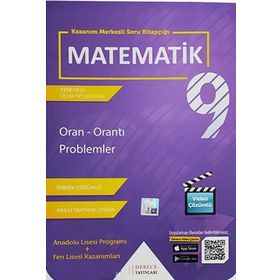 Derece Yayınları 9. Sınıf Matematik Oran Orantı Problemler