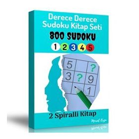 Dereceli Sudoku Kitap Seti 2 Spiralli Kitap