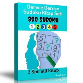 Dereceli Sudoku Kitap Seti 2 Spiralli Kitap