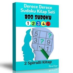 Dereceli Sudoku Kitap Seti 2 Spiralli Kitap