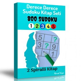 Dereceli Sudoku Kitap Seti 2 Spiralli Kitap