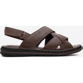 Dericlub 1241 Kahverengi Erkek Çapraz Bantlı Sandalet